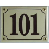 Huisnummer bord 'extra 3' 17x13 cm